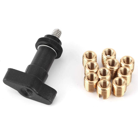 Batwing Fairing Repair Kit With Brass Self Tapping Inserts And T Handle Tool For M10 Thread Replacement On Touring Motorcycles 1996, brass inserts and T-handle tool