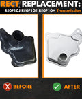 Go-To CVT Transmission Filter And Oil Pan Gasket Kit 31728-29X0D For Nissan direct replacement comparison before after