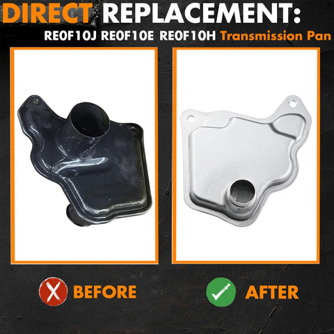 Go-To CVT Transmission Filter And Oil Pan Gasket Kit 31728-29X0D For Nissan direct replacement comparison before after