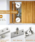 360 Degree Rotation Heavy Duty Pivot Hinge Stainless Steel Concealed Door Hinges for secret doors and bookshelves