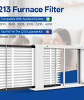 Two Pack Replacement Filter For 213 MERV 13 HVAC Furnace Filter Fits 213 Whole House Air Purifiers Models 1210 1620 2210 2216