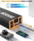 3000W Pure Sine Wave Inverter For RV And Off Grid Power 24V DC To 110V 120V AC 4 AC Outlets Remote Control Type C PD30W