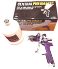 Pro Grade HVLP Gravity Feed Spray Gun 20 Oz Cup With Adjustable Fan Pattern And Fluid Control For Automotive Base Coats Primers