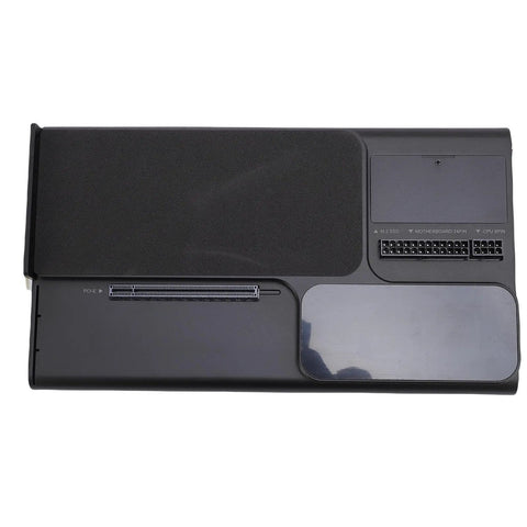 Top view of the eGPU dock showcasing PCIe 4.0 slots, ports, and connectors for easy GPU installations.