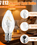 Long Lasting 15 Watt Salt Lamp Bulbs For Himalayan Salt Lamps 10 Pack E12 Base C7 Replacement Bulbs with tungsten filament
