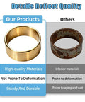 3 Pack Torque Converter Bushing For Mini Bike And Go Kart Compatible With 30 Series Driver Pulleys For 1.0625 Inch Crankshaft Heavy Duty Bronze Idler Bushing Replacement, bronze bushing detail