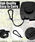 Two Pack 29.5 Ft Retractable Bow Hoist For Tree Stand Gear, black case, carabiner clip, rope system, black bow hoist