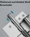 Heavy Duty Automatic Door Closer Self-Closing Invisible Door Spring Hinges 90-Degree Positioning Stopper Bronze Finish