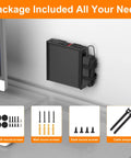 Hella Secure Vesa And Under Desk Wall Mount Bracket For Small Form Factor Tiny Desktop Towers Featuring Adjustable Heavy Duty Hardware To Keep Your Workspace Clean And Dope with included mounting screws and cable straps.