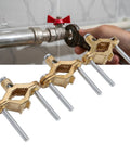Rock Solid Copper Grounding Clamps Set 3 Pack Half To One Inch Wire Range High Conductivity Copper Alloy Ground Clamps