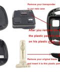 Lexus Key Fob Shell Replacement Case Pack 2 One To One Fit Keyless Entry Cover No Blade No Circuit Board Inside assembly guide