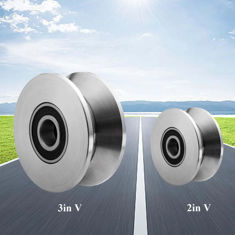 heavy duty stainless steel gate rollers for smooth sliding