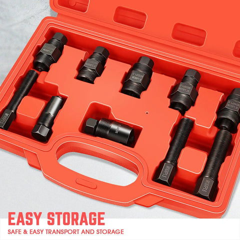 10 Piece Universal Motorcycle Flywheel Puller Set For Easy Flywheel Removal From Yamaha, Honda, Suzuki, Kawasaki, Ducati Bikes