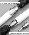 Heavy Duty 3 Piece Pipe Thread Cutting Tool Kit For Electric Drill showing integrated internal & external threading tool on PPR pipe.