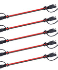 Heavy Duty 12 Awg Quick Disconnect Power Wire Harness Bulletproof Polarized 2 Pin Pure Copper Plug built tight five cables