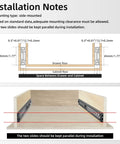 Installation guide for Super Smooth Full Extension Drawer Slides Pair Solid Side Mount Ball Bearing Glides 12 Inch.