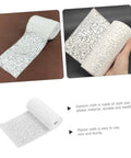 Heavy Duty Pro Grade Patch Kit With Plaster Gauze Strips For Drywall Repair Quick Fix Of Loose Wall Fixtures, DIY Home Projects, And Model Scenery, Wide Long Roll