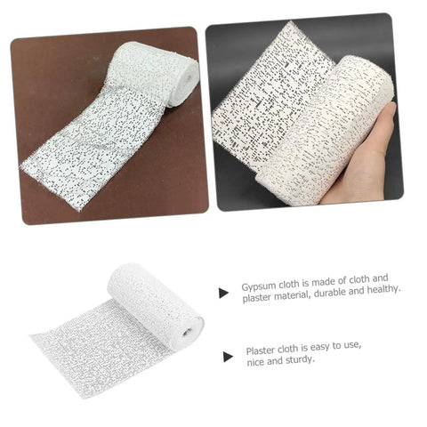 Heavy Duty Pro Grade Patch Kit With Plaster Gauze Strips For Drywall Repair Quick Fix Of Loose Wall Fixtures, DIY Home Projects, And Model Scenery, Wide Long Roll