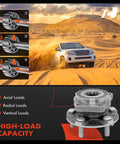 Front Wheel Bearing And Hub Assembly For Subaru Outback And Legacy 2005 2014 Without ABS 5 Lug Compatible, showcased with SUV in desert.