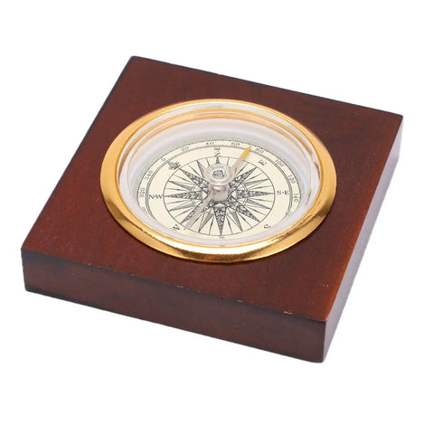 Go To Portable Alloy Compass With Wooden Box For Camping And Hiking Essentials, vintage aluminum outdoor gear for adventures