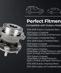 Rear Wheel Hub Bearing Assembly 512518 For Subaru Crosstrek Forester Impreza 2012-2018 With ABS Magnetic Ring 5 Lug Replacement Hub