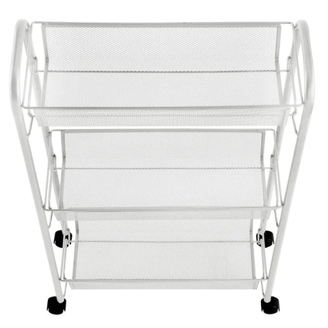 Rolling Steel Utility Cart On Wheels With Three Shelves For Laundry Room Mudroom Garage And Bathroom Organization Holds Detergents Hand Soap Laundry Pods And Cleaning Supplies In Light Gray