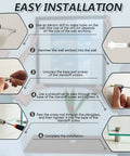 Easy installation guide for Premium Aluminum Standoff Screw Kit Black Knockout Wall Mount Hardware with detailed steps.