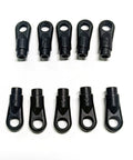 10 Pcs 2.5mm Linkage Rod Ball Links For Trex 550 600 700 RC Helicopters Replacement Parts Kit With 4.9 To 5.0 Mm Ball Size For Precise Control Durable Build And Easy Fit For Hobby Flyers, black plastic links