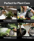 Battery Powered Sprayer 0.5 Gallon Electric Spray Bottle USB Rechargeable shown in various plant care uses