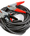 Heavy Duty Battery Booster Cables 16 Feet With 500 Amp Clamps Tangle Free Copper Welding Cable UV Resistant Weatherproof Flexible In Cold To Minus 40F Great For Cars Trucks And SUVs