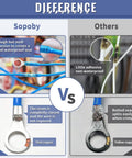 Comparison of Marine Grade Heat Shrink Wire Connector Kit With Tinned Red Copper and competitor, showcasing seal and material differences.