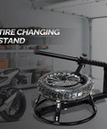 Heavy Duty Tire Change Stand Kit For 16 To 24 Inch Tires Easy Leverage Bead Breaker in garage setting
