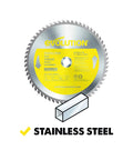 12 Inch Stainless Steel Cutting Saw Blade With 80 Teeth For Low RPM Saws Beats Heat And Burrs With Dry Cut Tech Carbide Tipped