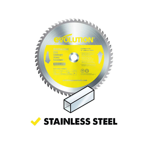 12 Inch Stainless Steel Cutting Saw Blade With 80 Teeth For Low RPM Saws Beats Heat And Burrs With Dry Cut Tech Carbide Tipped