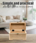 Open wooden box with three fold iron hinges set for wooden boxes and cabinets with six hole mounting and straight corner design