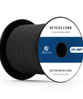 Heavy Duty Bungee Cord One Eighth Inch By 100 Feet Elastic Shock Rope For Tarps Trailers Backpacks Tent Poles And Kayaks Black spool