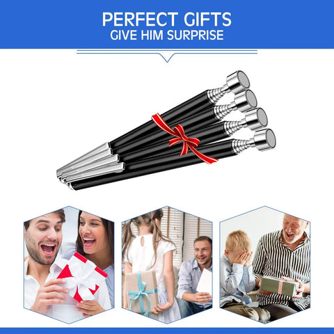 4 Pieces Magnetic Telescoping Pick Up Tool Set with 25 Inch Extendable Magnets 3 Lb Lift, perfect gift for men, dads, husbands