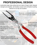 2-Piece Relay And Fuse Removal Tool Set With Relay Puller Pliers And Fuse Puller, stainless steel, insulated handles, durable design