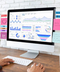 Monitor with Two Piece Monitor Memo Board Set For Office Desk Organization And Note Taking Sticky Note Holder Side Panels