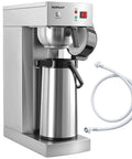 No-Fuss Auto-Filling Commercial Airpot Coffee Brewer 2.2L 74oz with stainless steel thermal carafe and water line hose