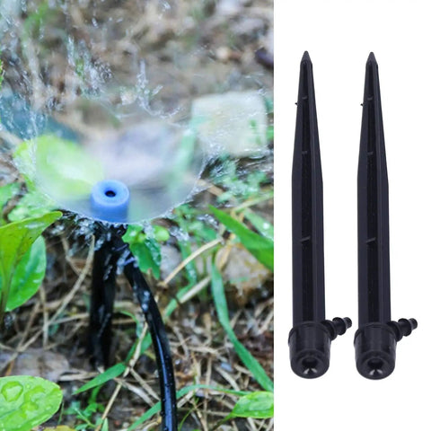 50 Pack One Quarter Inch Ground Insert Irrigation Drippers With 360 Degree Adjustable Drip Sprinklers in garden