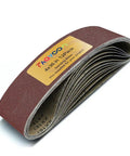 4x36 Sanding Belts For Woodworking Kit, 12 Pcs Belt Sander Paper Set With 2 Each Of 60 80 120 180 240 400 Grits, No Overlapped Joints