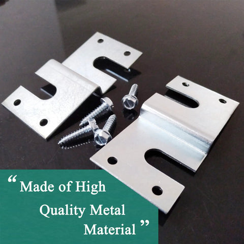 Rv Washer Dryer Brackets Kit For Westland LG Combo Units, heavy duty galvanized mounts with 2 brackets and 4 screws on table