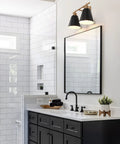 4 Light Black And Gold Vanity Light With Metal Shade Dope Modern Farmhouse Style Over Mirror 30 Inch Bathroom Vanity Lighting