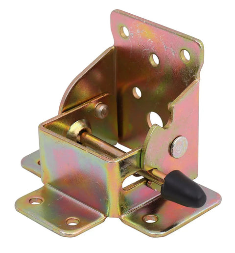 Heavy Duty Steel Folding Leg Extenders Rock Solid 500 Pound Support Brackets For Diy Tables Beds And Chairs Bronze Finish detailed bracket view