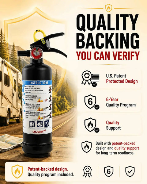 Road Ready 2.5 Lb Dry Chemical Car Fire Extinguisher With 1A 10B C Rating And Smooth Operator Handle For Fast Lane Emergencies That Really Got Your Back On Long Drives Without Any Major Hiccup Or Stress