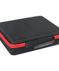 Hard Carrying Case Replacement For Milwaukee M12 Hammer Drill MLW2504-20 And 2407-20, Beefed-Up EVA Shell, Black with Red Zipper