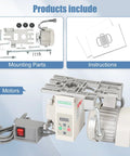 Beefy High Torque Servo Sewing Machine Motor With Needle Positioner And Synchronizer, AC110V 750W 6000RPM with parts and manual.