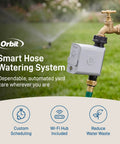 Smart Hose Timer With Wi Fi Hub For Lawn And Garden, App Controlled Outdoor Irrigation System, One Outlet, on faucet