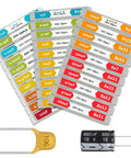 All In One Capacitor Kit With 608 Pieces And 30 Values From 0.047uF To 680uF In 10V To 50V, labeled compartments visible